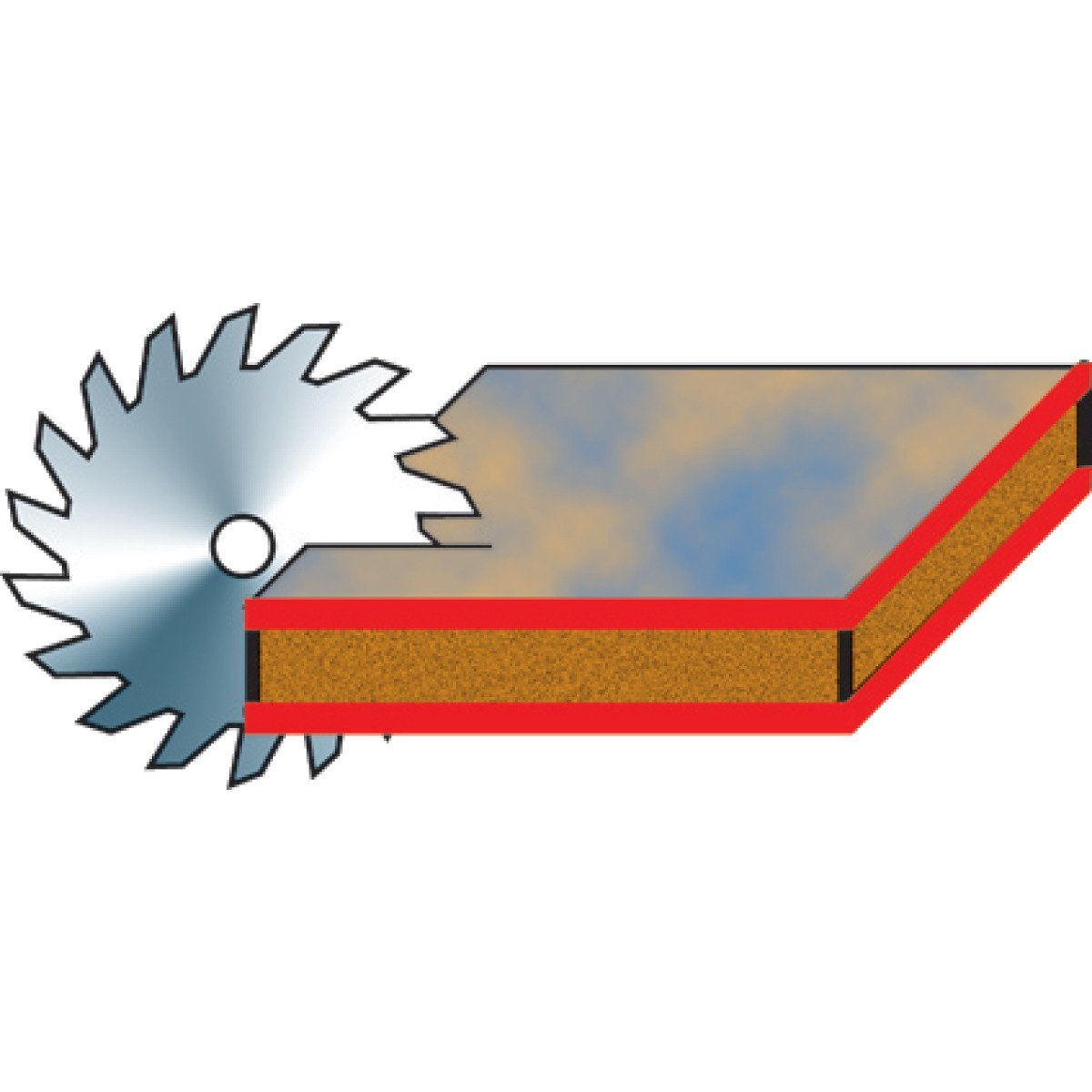 Besäum-/Fertigungsschnitt-Kreissägeblatt Holzkraft KSB-BF 250/42